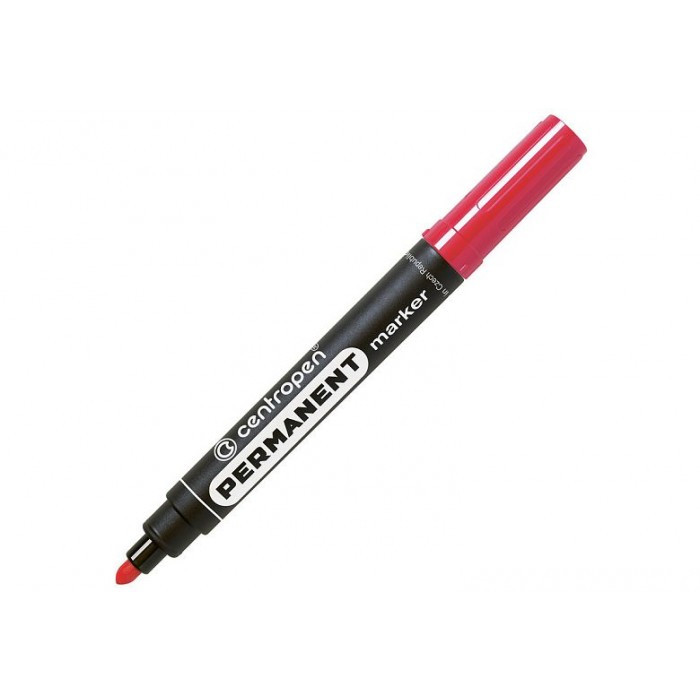 Маркер 8566 CENTROPEN перманент. 2,5мм красный