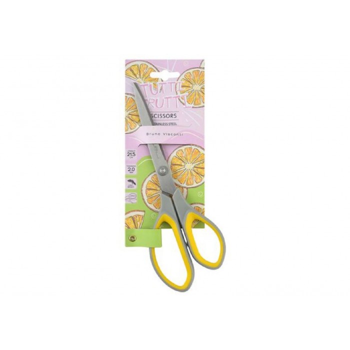 Ножницы 21,5см Tutti Frutti, прорезиненные ручки с эффектом Soft Touch