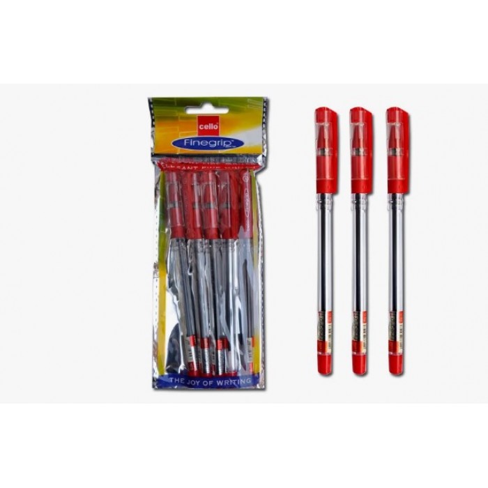 Ручка шар. Finegrip Cello красная 388