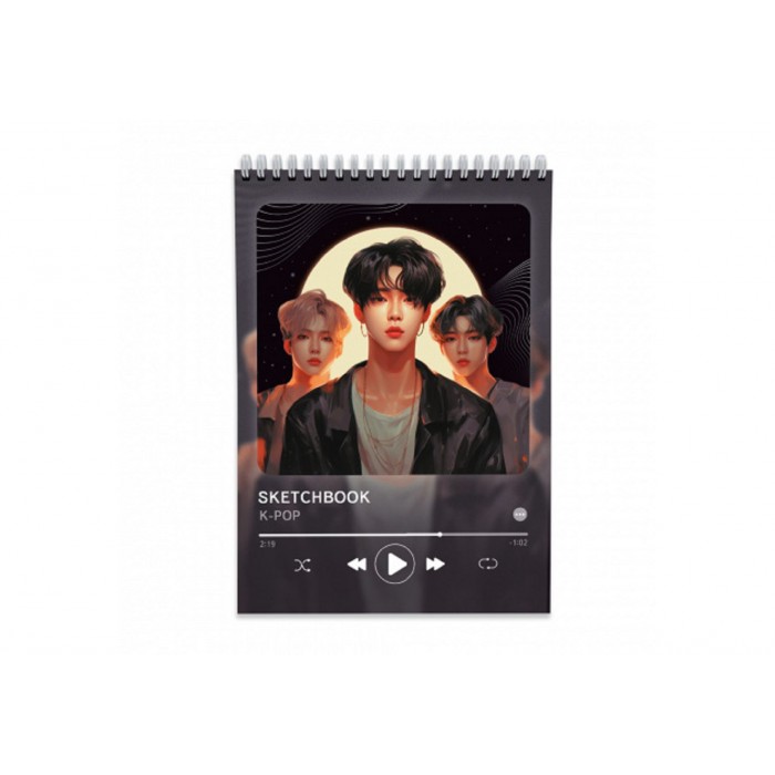 Скетчбук. K-pop Style. 14,8х21 см. 40 листов. ГЕОДОМ (ISBN нет)
