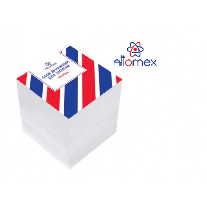 Бумага для записи Attomex 90*90*90мм непроклеенный, 80г/м