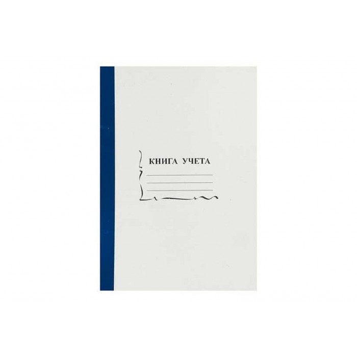 Книга учета А4 96л бухгалтерская, пустографка, 60г/м, белизна 90%, обложка картон, корешок б/в