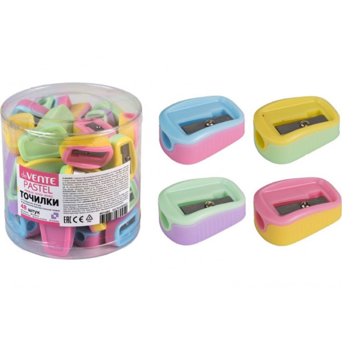 Точилка deVENTE Pastel 1 отв. без контейнера, пластик