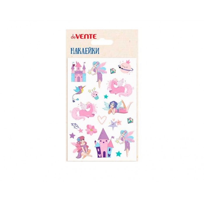 Наклейки deVente Мир феи 10*15см мягкие, объемные, многоразовые