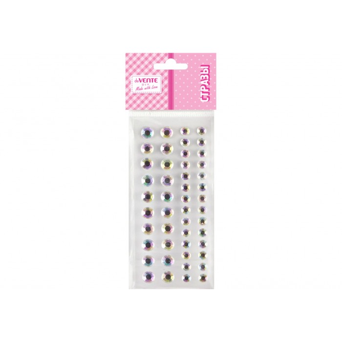 Стразы самоклеящиеся deVENTE DIY Two Tone Rhinestones 48шт переливающиеся