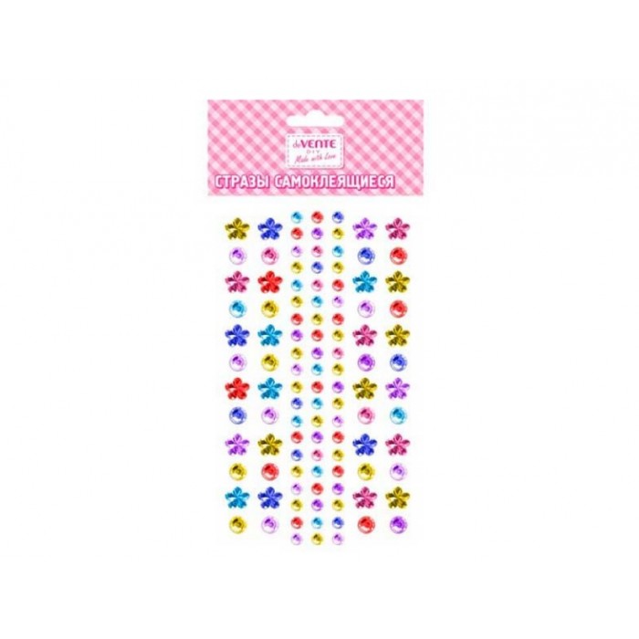 Стразы самоклеящиеся deVENTЕ Flowers and diamonds 9,5*15см