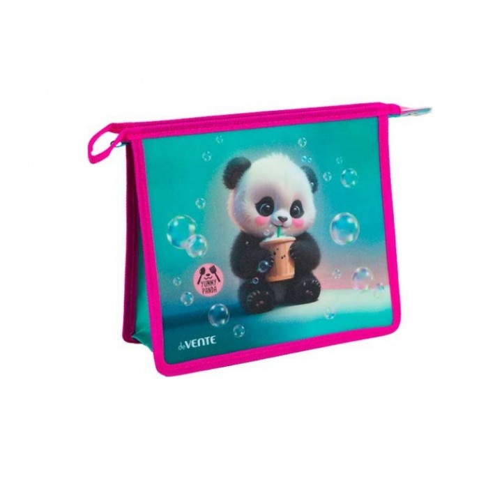 Папка для тетрадей А5 deVENTE Yummy Panda, молния сверху, 400мкм матовая, полупрозр.