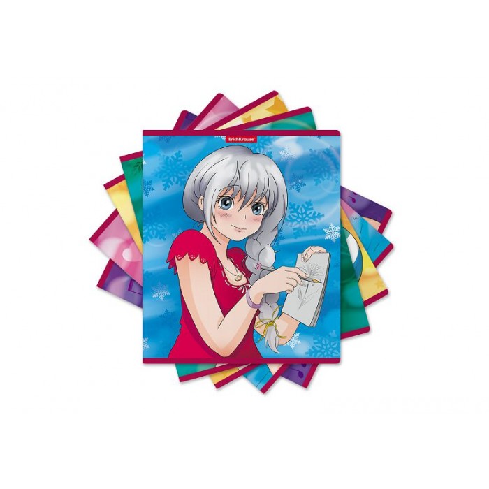 Тетрадь 48л # клетка Manga Girls ErichKrause
