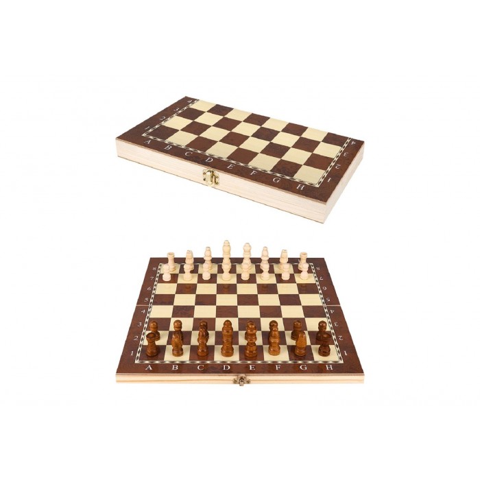 Шахматы, нарды, шашки деревянные 3 в 1 РИТМ ИГРЫ 34*17,3*3,5см