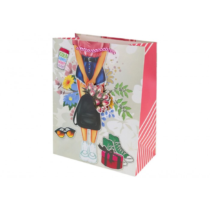 Пакет подарочный Dream Cards Летний пикник 18*23*10см мат.лам. и глиттер