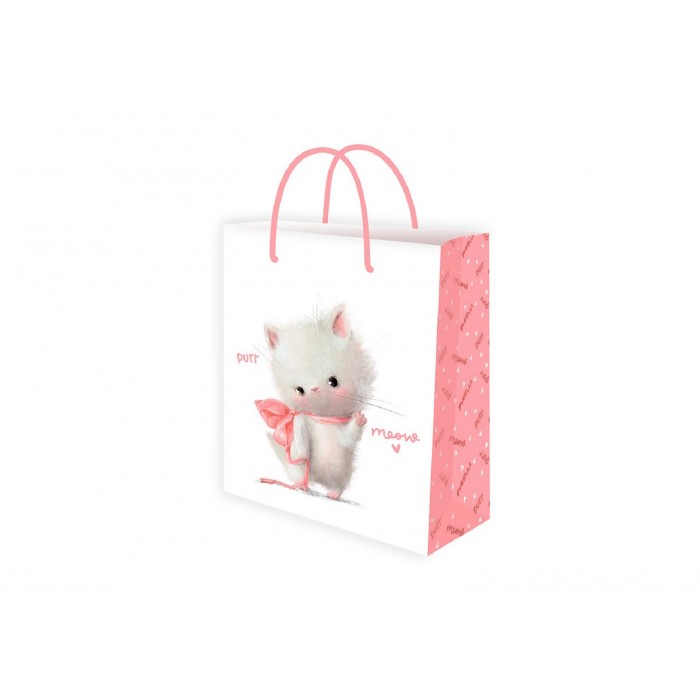Пакет подарочный Optima Meow 11,5*14,5*6см с глянцевой ламинацией