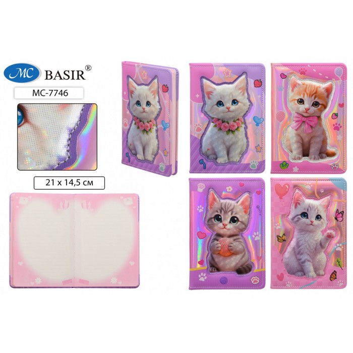 Блокнот-ежедневник 21*14,5см 80л # КОШКИ