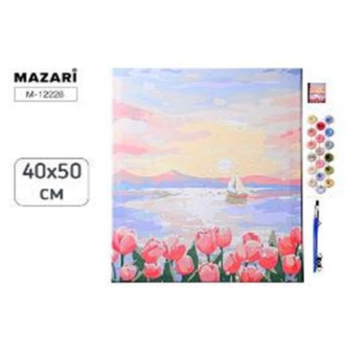 Картина по номерам 40*50см ЗАКАТ