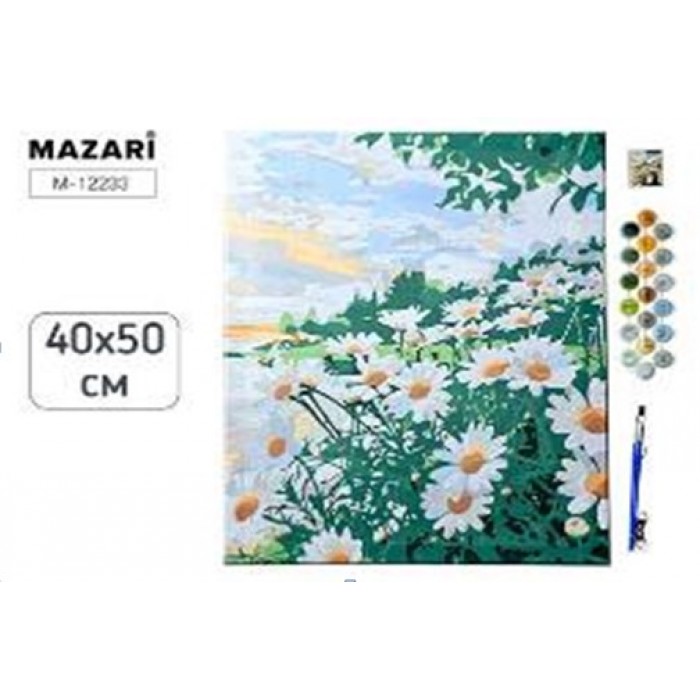 Картина по номерам 40*50см РОМАШКИ