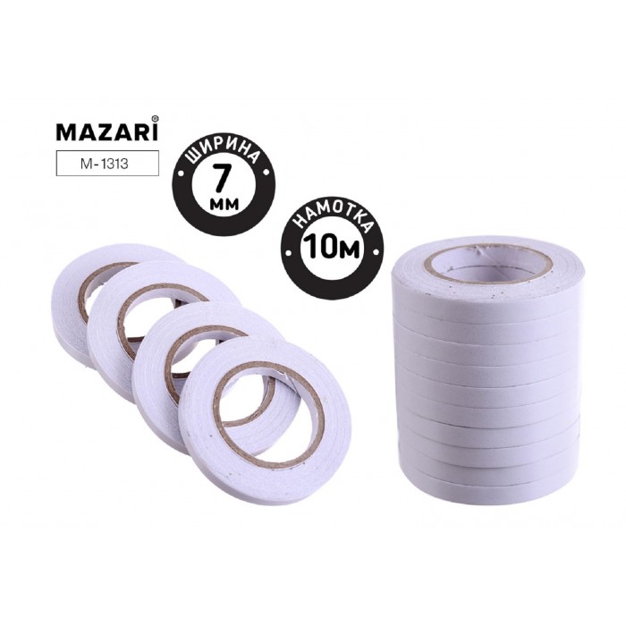 Скотч д/стор 7мм*10м MAZARI пена