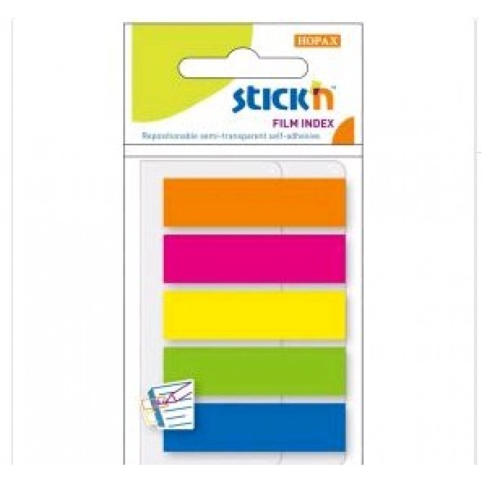 Закладки самокл.12*45 5цв.25л.Stik`n