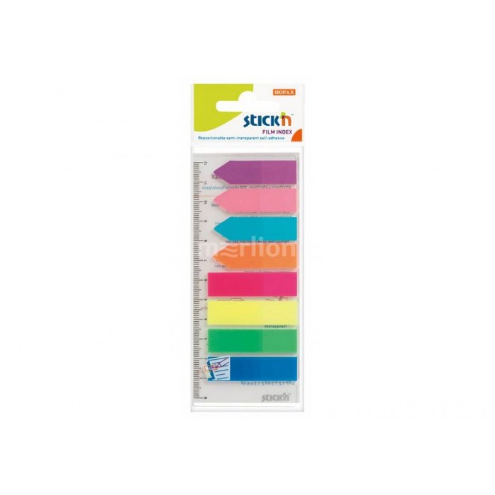 Закладки самокл.12*45 8цв.25л. прямоуг+12х Stick`n
