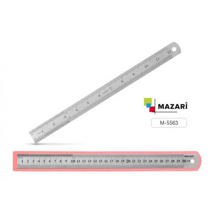 Линейка метал. 30см MAZARI
