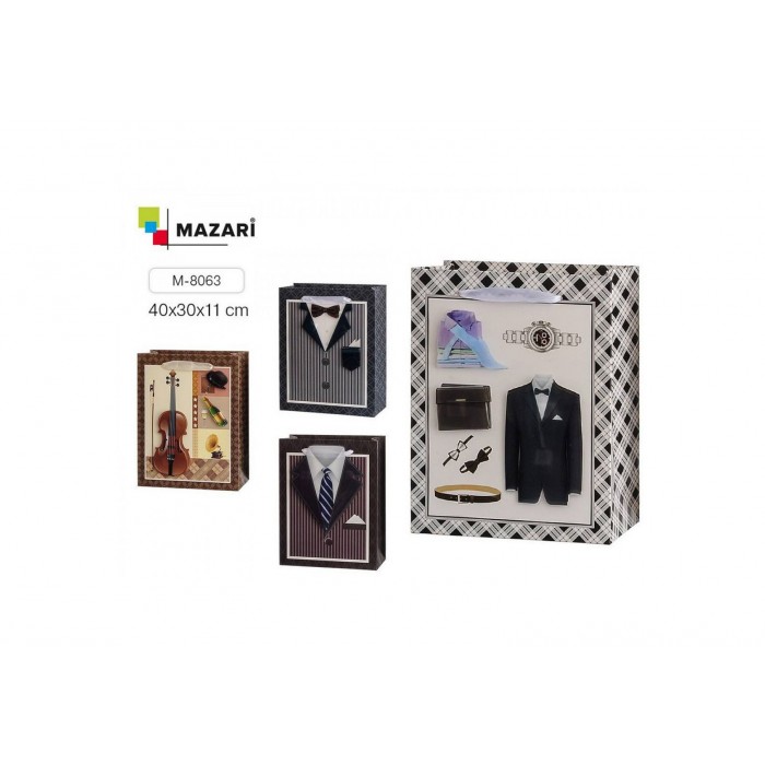 Пакет подарочный ДЖЕНТЕЛЬМЕН 40*30*11см