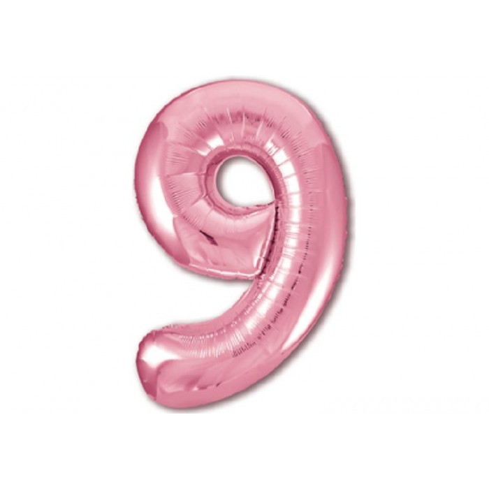Шар-цифра (фольга) №9 Фламинго Agura Slim (40'/102см, 1 шт)