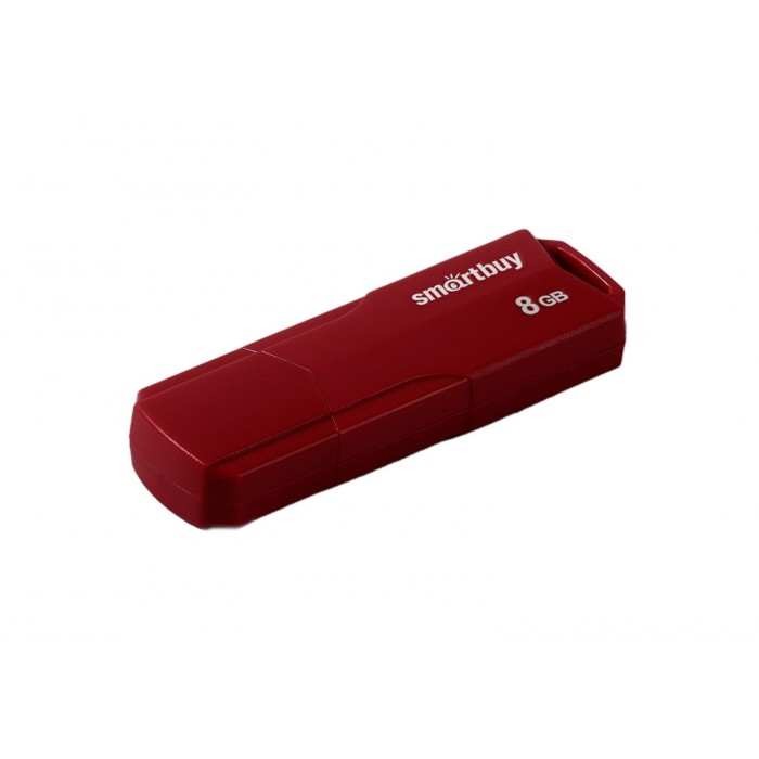 Флешка Smart Buy "Clue" 8GB, USB 2.0 Flash Drive, бордовый SB8GBCLU-BG