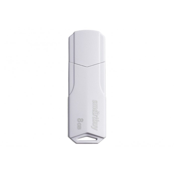 Флешка Smart Buy "Clue" 8GB, USB 2.0 Flash Drive, белый SB8GBCLU-W