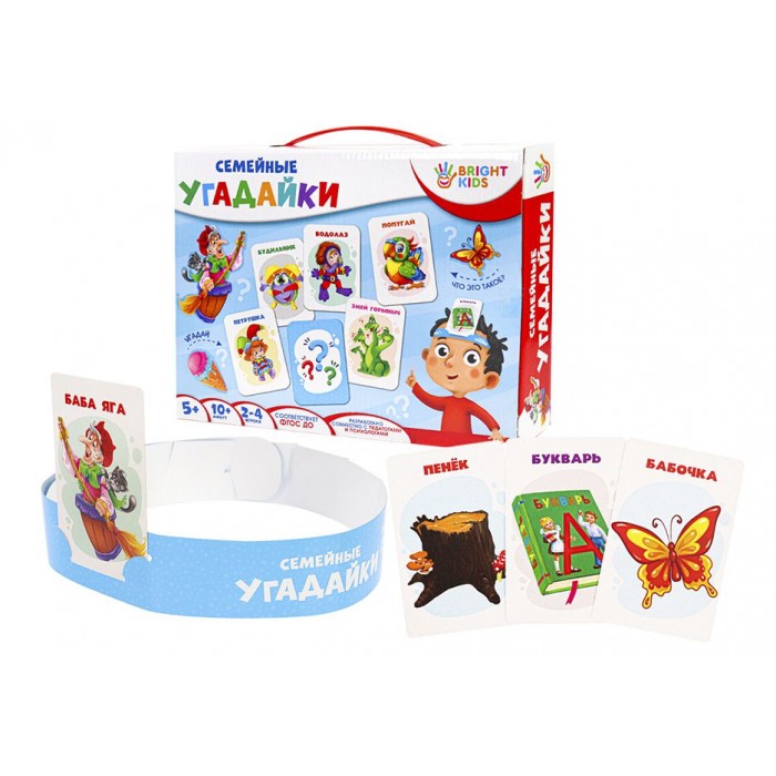 Игра развивающая УГАДАЙКИ СЕМЕЙНЫЕ. BRIGHT KIDS.