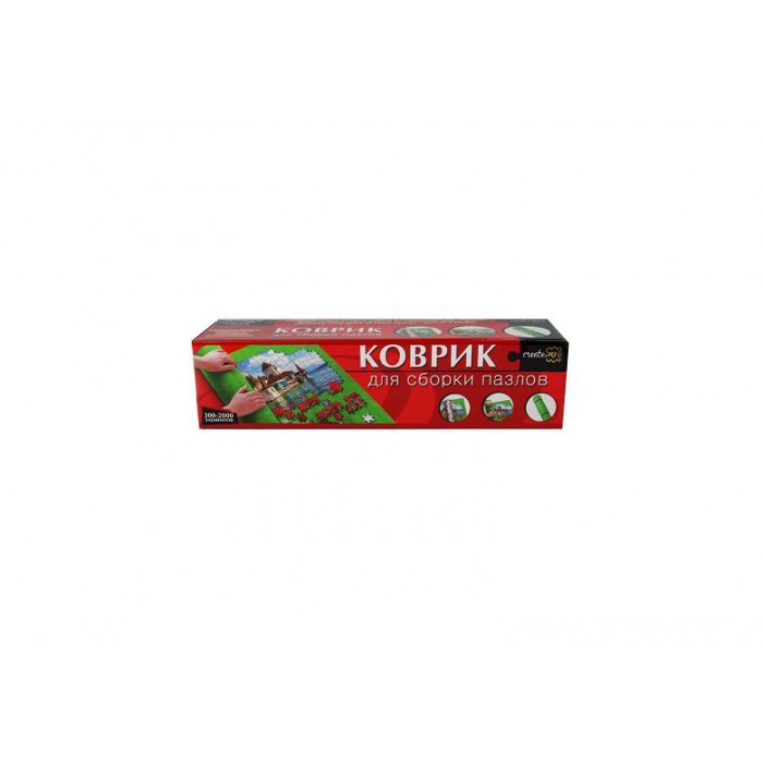 Коврик для пазлов (узкая коробка), полотно- 100*70 см, надувной валик, резинки