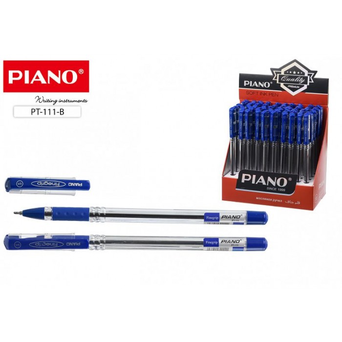 Ручка шар. Piano 111 Finegrip на масл. основе, игольч. наконечник синяя