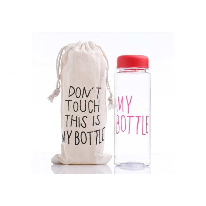 Бутылка для воды 500мл My Bottle 19.5*6 см с чехлом микс