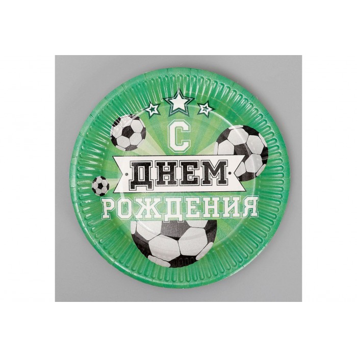 Тарелка бумажная "Мячи"