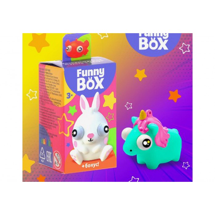 Набор игровой Funny Box Зверюшки (карточка,Фигурка,лист наклеек)