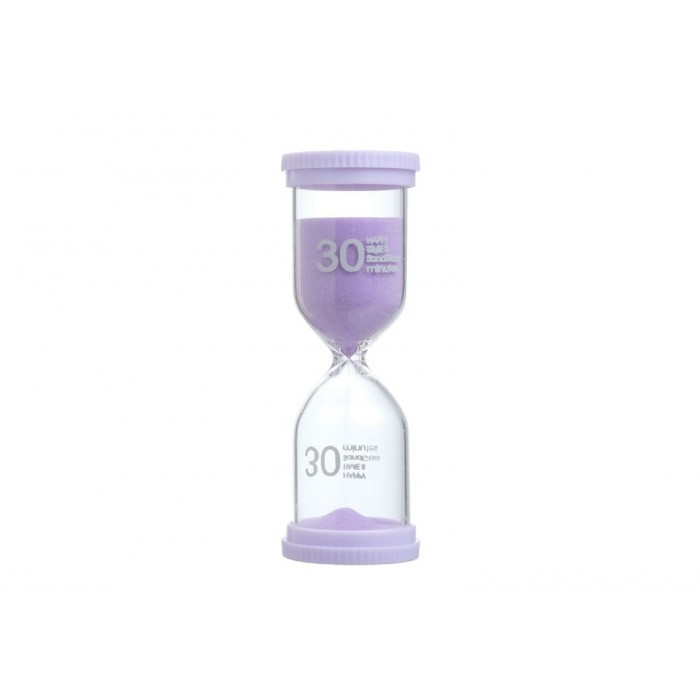 Часы песочные Happy time 30 минут 4,4*12,6см сиреневые