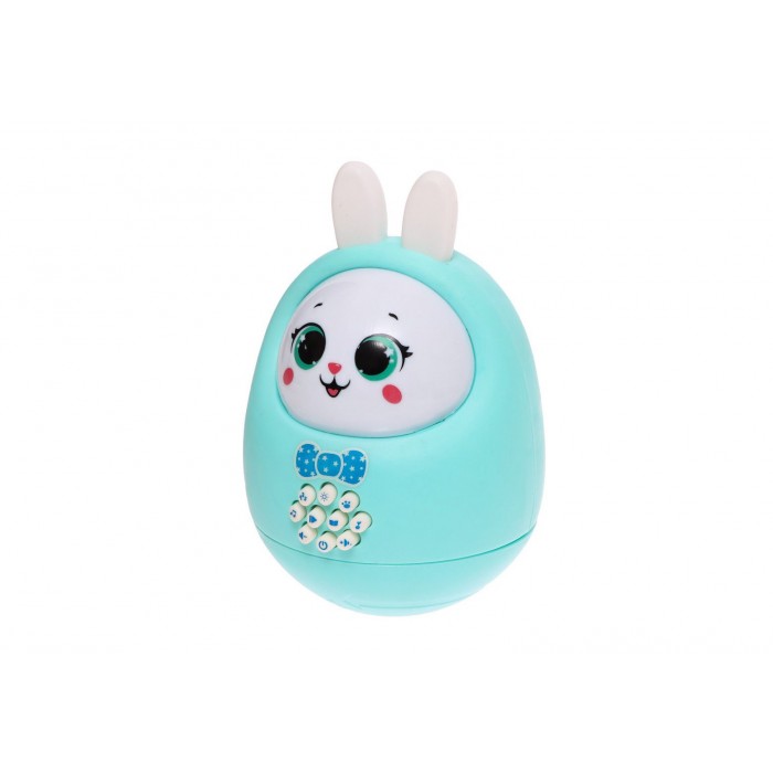 Игрушка-неваляшка Милый Зайчик голубой SL-05943 звук,свет