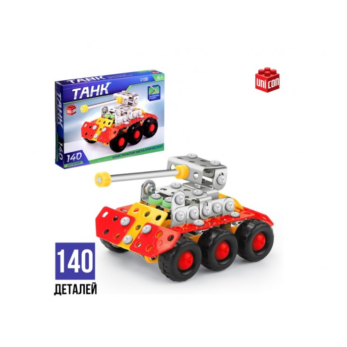 Конструктор Танк металлический 140дет