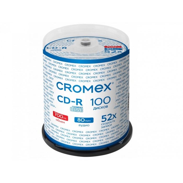 Диск CD-R 700MB 52x Cromex ( упаковке на шпиле) 100шт