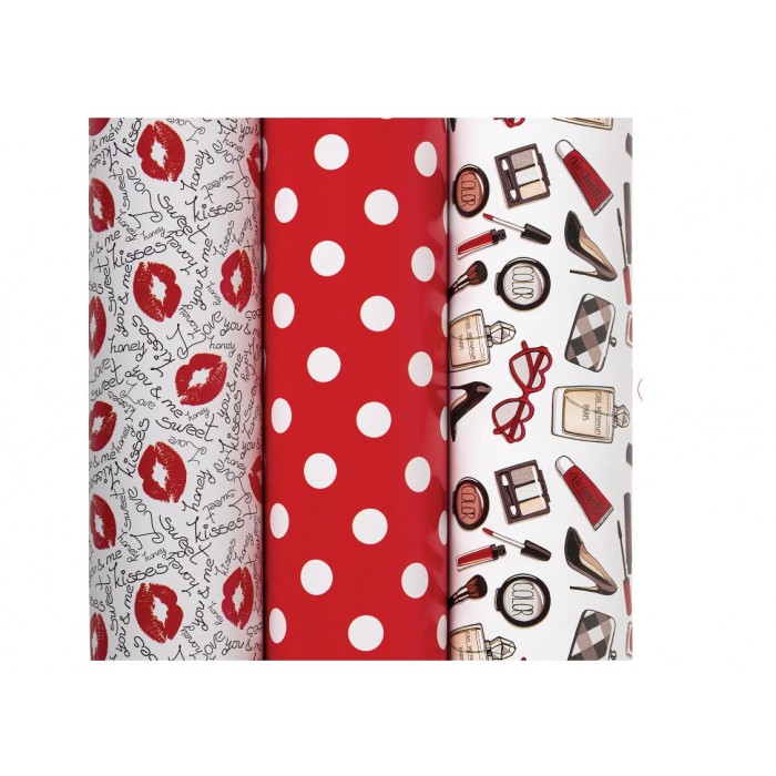 Бумага упаковочная 70*100см For women, 3 шт в наборе