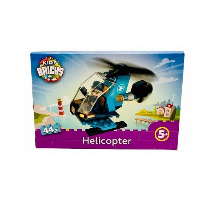 Конструктор Kids Bricks Вертолет, 44 дет
