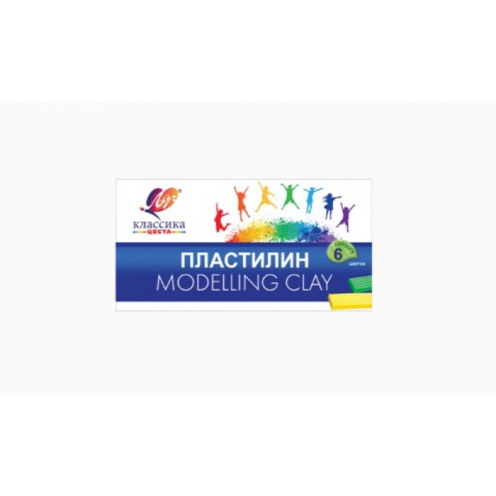 Пластилин 6цв. "Классика" 120гр. Луч