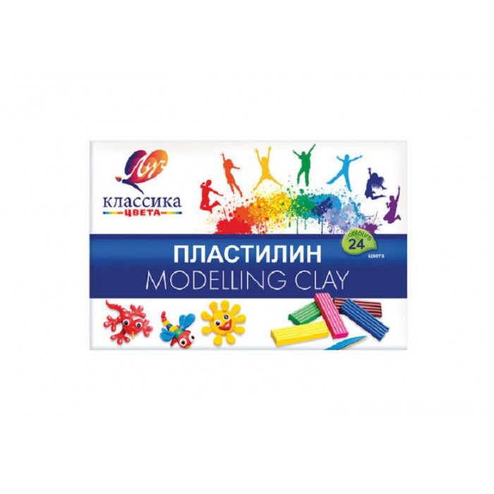 Пластилин 24цв. "Классика" Луч