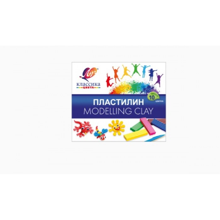 Пластилин 10цв. "Классика" 200гр. Луч