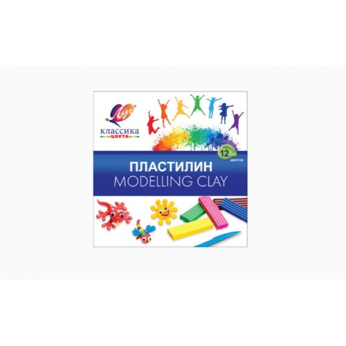 Пластилин 12цв. "Классика" 240гр. Луч