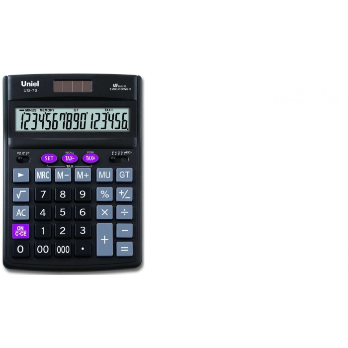 Калькулятор UNIEL настольный больш. UG-70 16 разр. 190*137*44мм