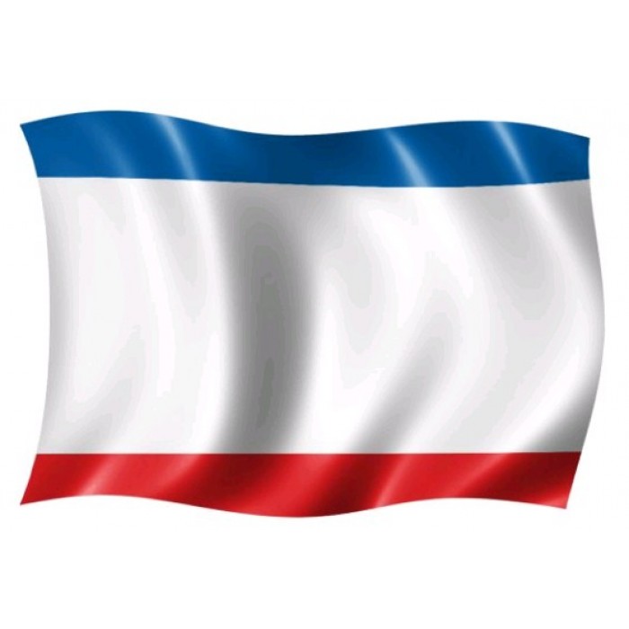 Флаг КРЫМА 100*150см, таффета (полиэфирный шёлк), плотность 55г/м