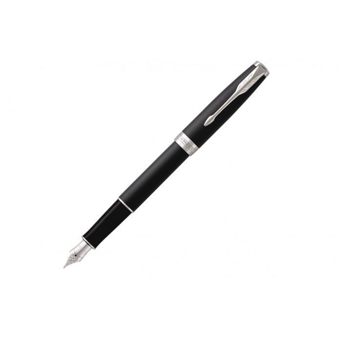 Набор подар.1 ручка перьевая PARKER "Sonnet Core F529, Matte Black CT (Перо F)"