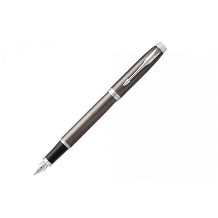 Набор подар.1 ручка перьевая PARKER "IIM Core F321, Dark Espresso CT (Перо F)" синие чернила