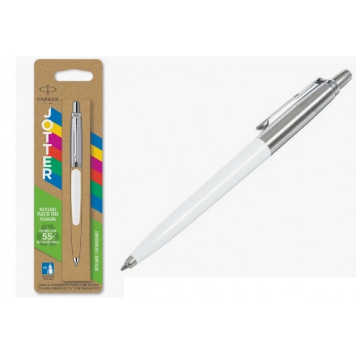 Набор подар.1 ручка шар.PARKER "Jotter Original White" син. блистер