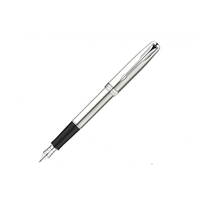Набор подар.1 ручка перьевая PARKER "Sonnet F526, St. Steel СT (Перо F)"